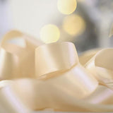 Champagne Satin Ribbon 1 Inch Silk Satin Ribbon 50 Yards Double Face S