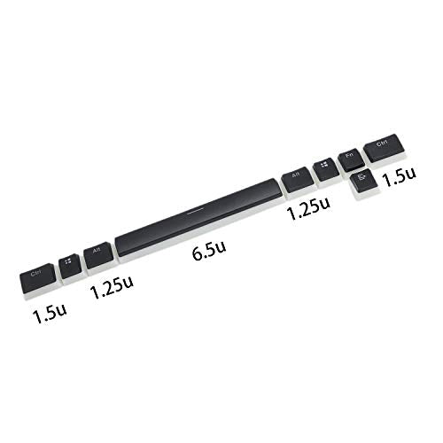 108 Pbt Double Shot Shine Through Ansi Iso Oem Profile Pudding Keyset Keycap For Mx Mechanical Keyboard (Black Corsair Bottom)
