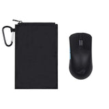 Hanging Mouse Pouch For Travel Electronics - Waterproof Nylon Organizer Bag With Carabiner (4.7X3.1In) - Fits Chargers, Makeup, Office Supplies & Gym Essentials (Black)