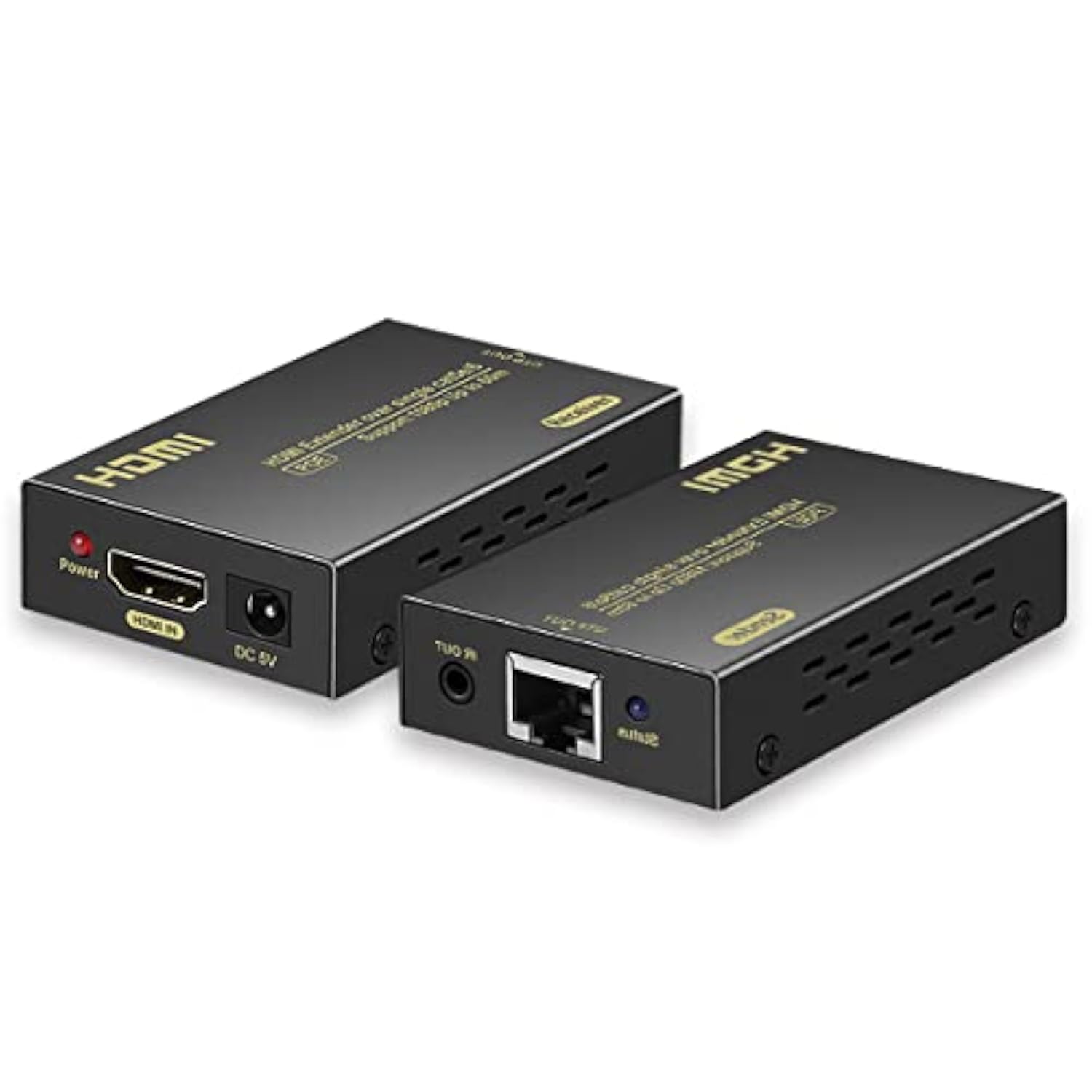 Hdmi Extender Over Cat5E/6 1080P, Hdmi Over Ethernet Extender 196Ft/60M, Hdmi