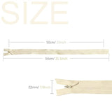 45Pcs 21.5 Inch Nylon Invisible Zippers For Tailor Sewer Sewing Craft