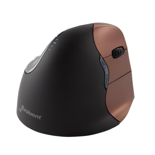 Inventor Of The Vertical Mouse Vm4Sw Ergonomic Vertical Mouse Right Hand Small Wireless Usb, Sculpted For Comfort, Reduces Wrist Strain, 4 Speeds, 6 Customizable Buttons In Windows