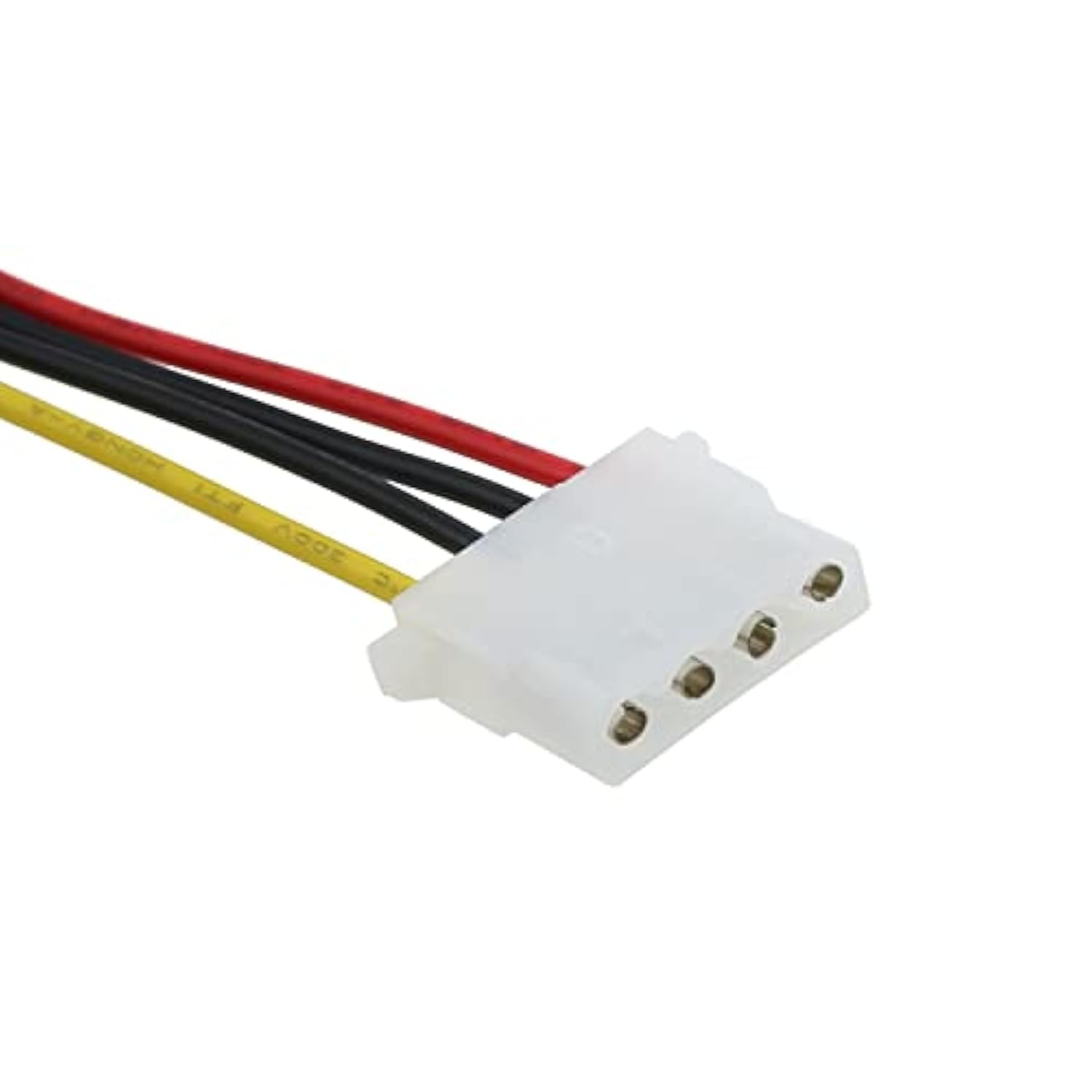 4Pcs Sata 15Pin Male To 4Pin Ide Molex Female Cable For Serial Ata Hard Drives