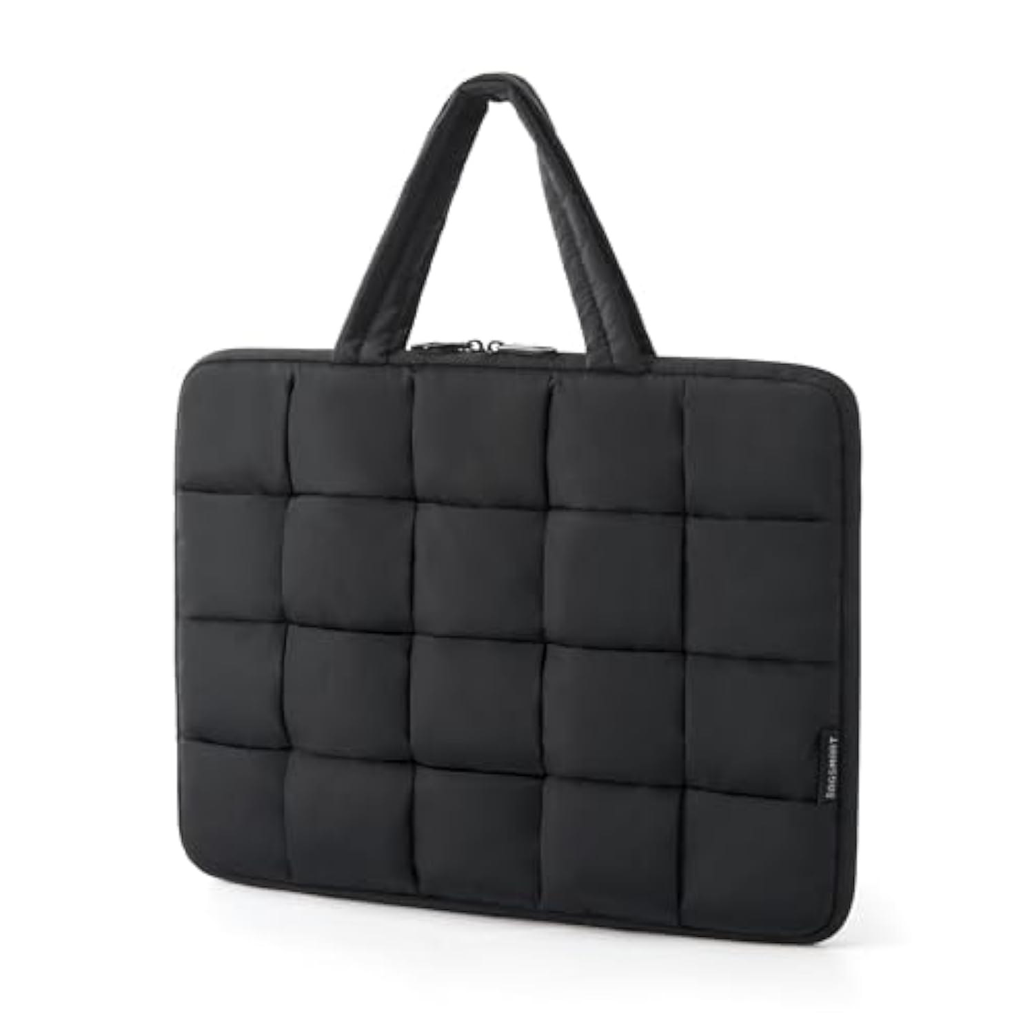 BAGSMART 15.6 Inch Laptop Case, Lightweight Puffy Laptop Sleeve with Handle, Compatible with MacBook Air Pro 15 16 Inch M4 M3 M2 M1, Laptop Bag for Women Fitted with Dell,HP, Black