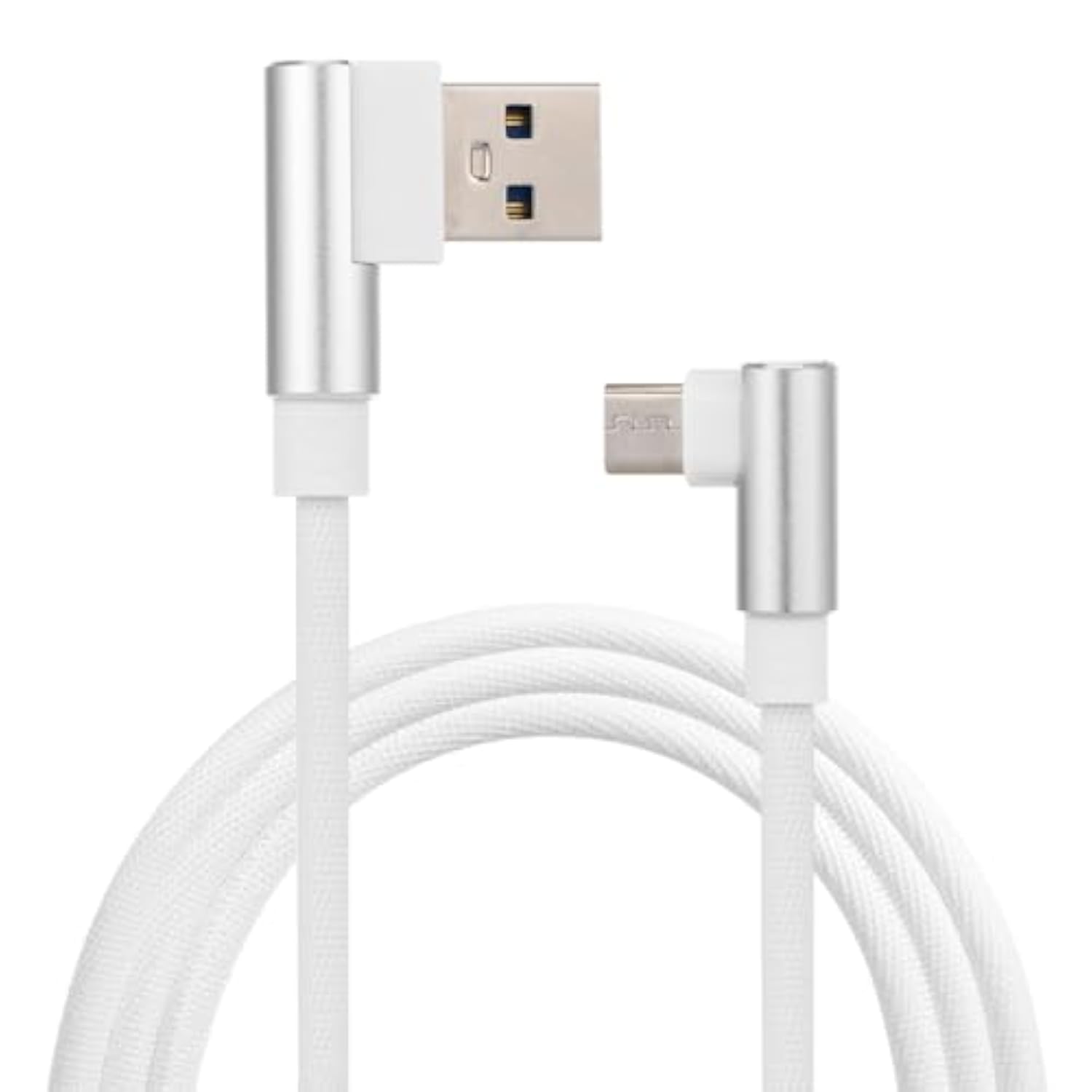Usb Micro Cable, 90 Degree Data Cable Charger Cord, Right Angle, 2.4 A, 1M Lon