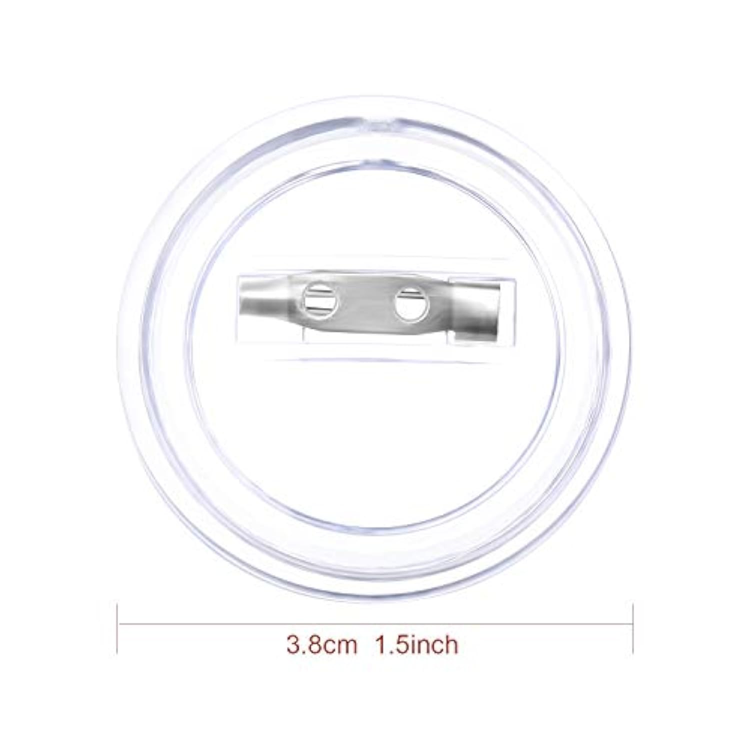 50 Pack Acrylic Button Pin Badge Clear Pin Buttons Badges Kit For Craf