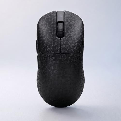 Ajazz Aj199 Wireless Gaming Mouse, Carbon Fiber Shell, Tri-Mode 2.4G/Bluetooth/Usb-C, 58G Ultra-Lightweight, Paw3311 Sensor Up To 24000 Dpi, 500Mah Battery For Pc/Mac/Game/Travel, Black