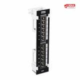 TRENDnet 12-Port Cat6 Unshielded Patch Panel,TC-P12C6V, Wall Mount,Included 89