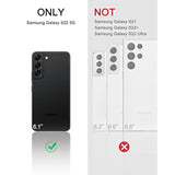 For Samsung Galaxy S22 Case, [Built In Screen Protector And Kickstand] Heavy Duty Military Grade Protection Shockproof Protective Cover For Samsung Galaxy S22 5G,Black