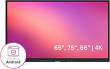 Promethe Activpel Le 65 High Specification Digital Whiteboard, 4K Uhd, Interactive Display, Droid Os, Edla Certified, 3 Year Onsite Support