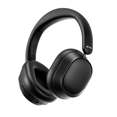 EH13 Wireless Bluetooth Noise Cancelling Over-Ear Headphones, 42dB Hybrid ANC, 45H Playtime, Foldable Headphones for Travel, Work & Commuting (Black)