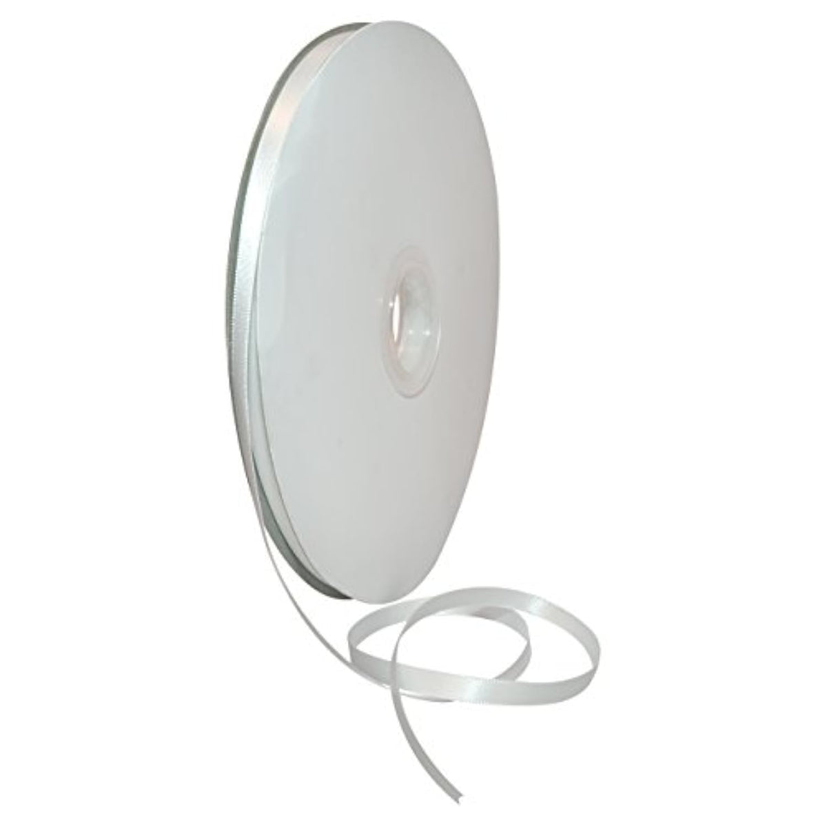 Double Face Satin Ribbon, 1/4" By 100 Yd., White