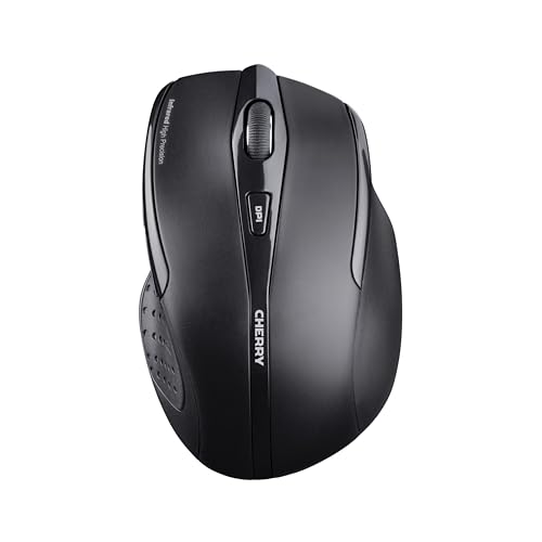 Mw 3000 Wireless Computer Mouse For Work Or Home. Nano Usb Receiver Easily Stays In Laptop Or Chromebook. Ergonomic Designed For Right Handed. 6 Buttons Black