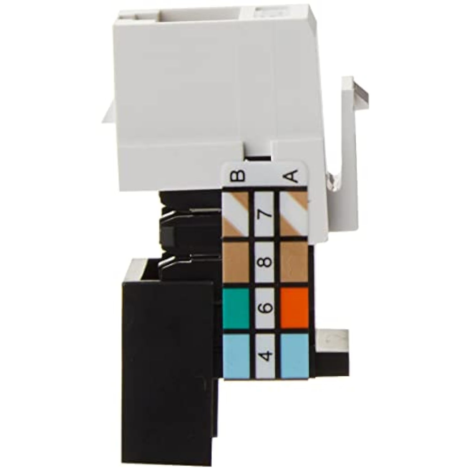 Leviton 41108-RW5 Category 5 QuickPort Connector, CAT 5, White