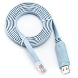 Cisco Compatible Console Cable, 6Ft, Ftdi Usb To Rj45 / Windows 7, 8 / Vista/Mac/Linux / Rs232 Switch Router (Type-A)