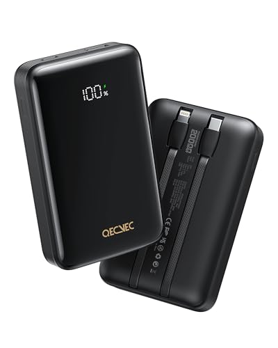 Portable Charger 20000Mah, 22.5W Power Bank Fast Charging, High Capacity Cell Phone Portable Power Banks With For Iphone, Samsung, Android Etc, Travel Essential (Black)