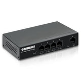 Intellinet 5-Port Gigabit Ethernet Poe+ Switch 4 Poe+ Ports @40W Budget, Up To 30W Per Port - 10Gbps Switching Capacity, Unmanaged, Wall Mountable, Fanless, Durable Metal 3 Yr Mfg -561792
