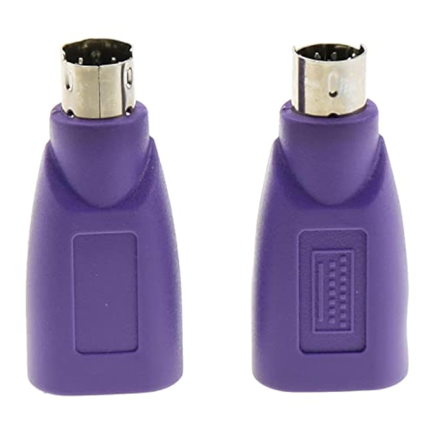 Usb To Ps2 Adapter 2Pcs Purple Usb Female To Ps/2 Male Converter Changer Adapt