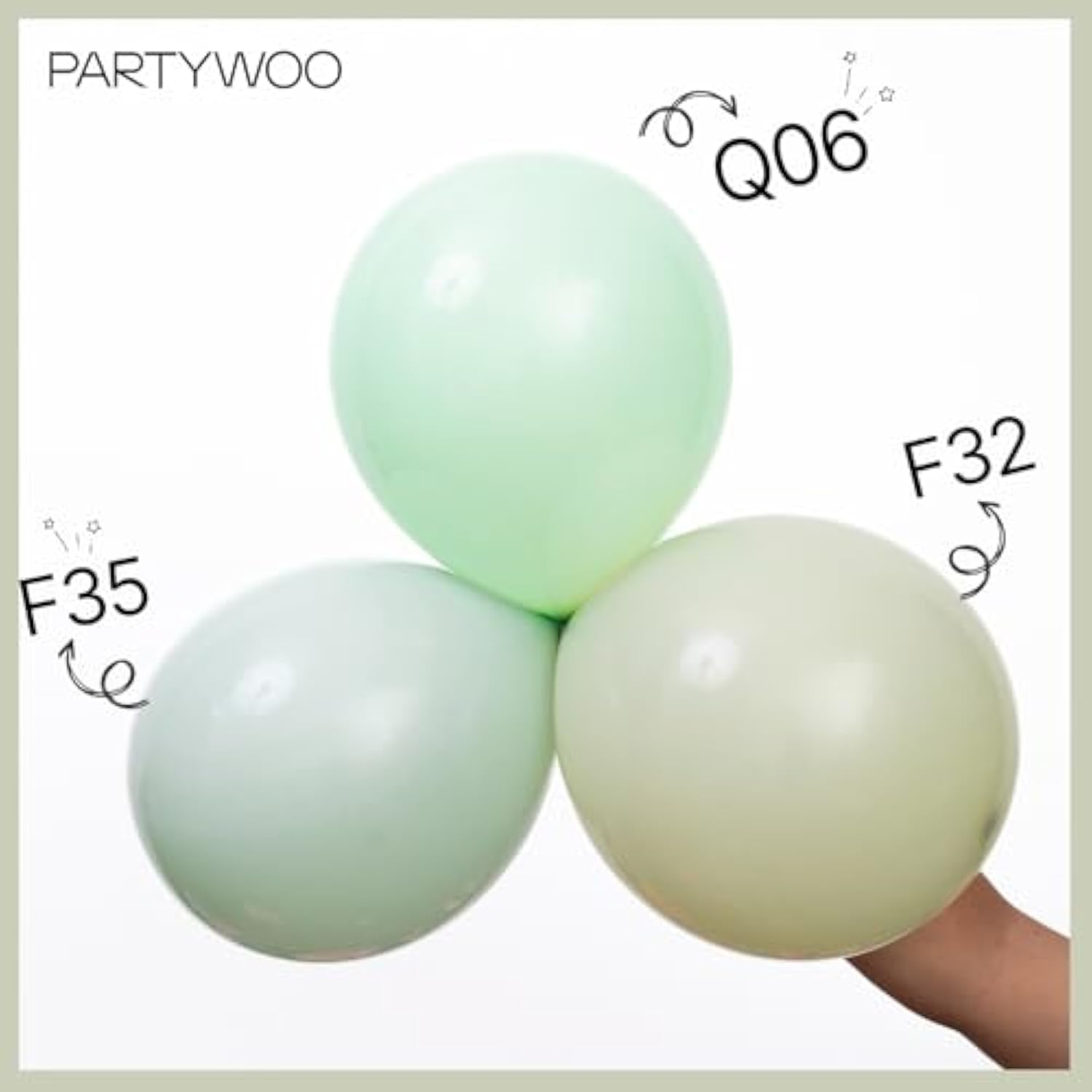 Light Green Balloons 127Pcs Different Sizes Pack Of 36 18 12 10 5 Inch Mint Pastel Peppermin Green Balloon Arch Kit For Baby Shower Spring Forest Birthday Party Decorations Green-Q06