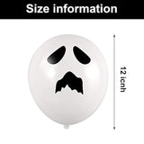 100Pc Halloween Ghost Balloons – 12" Latex Balloons for Party Decorations