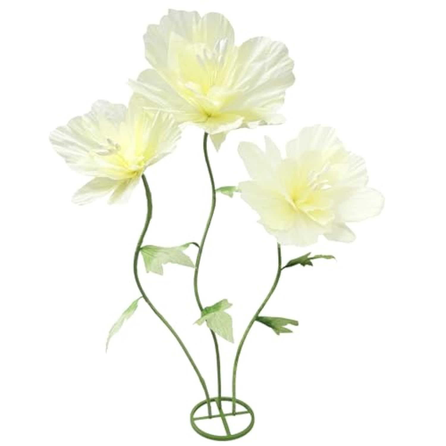Giant Artificial Paper Flowers Decorations, Large Faux Floral Decor Huge 3D Flower For Wedding Home Office Christmas Birthday Party Banquet Background Shop Window Display Photographic Props, Yellow
