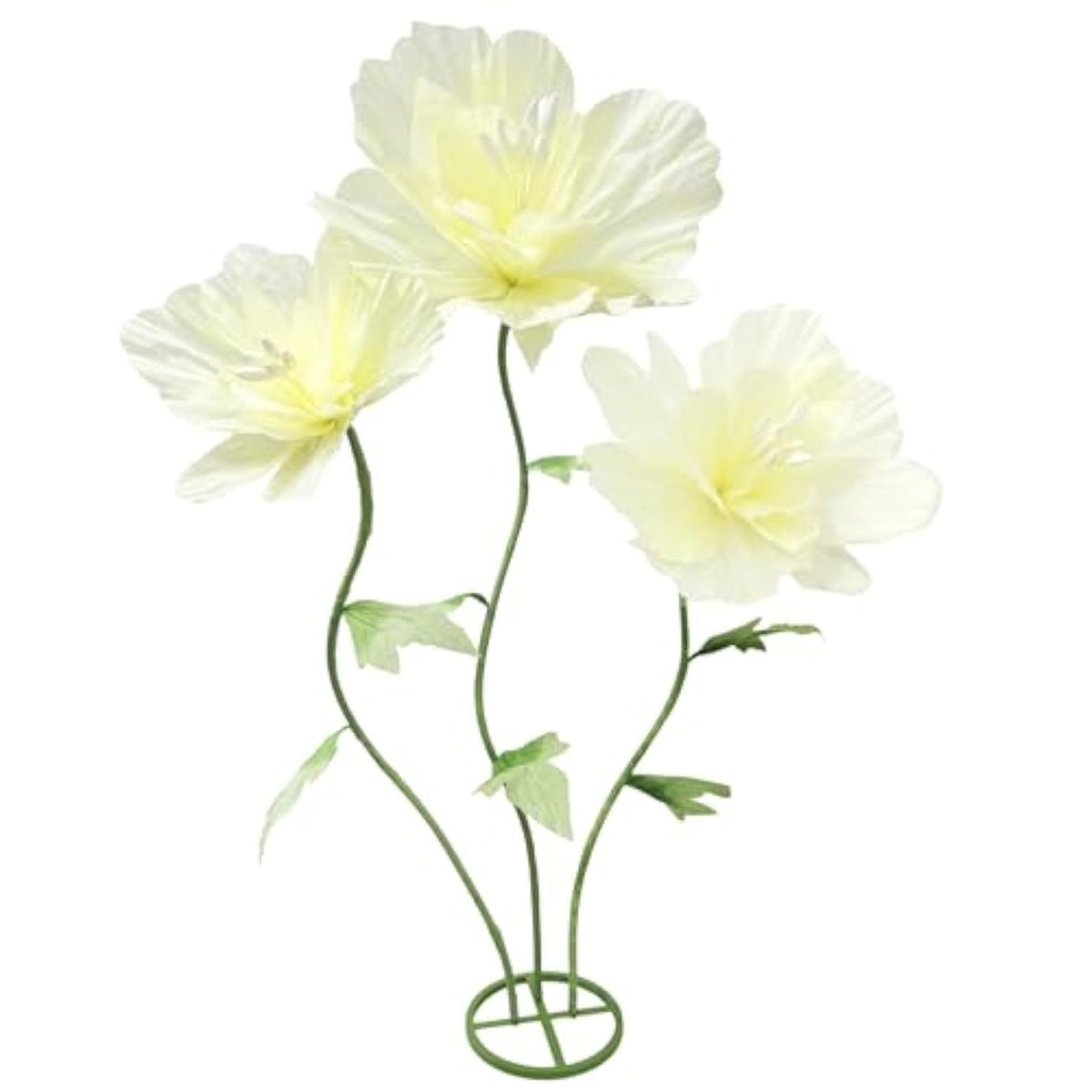 Giant Artificial Paper Flowers Decorations, Large Faux Floral Decor Huge 3D Flower For Wedding Home Office Christmas Birthday Party Banquet Background Shop Window Display Photographic Props, Yellow