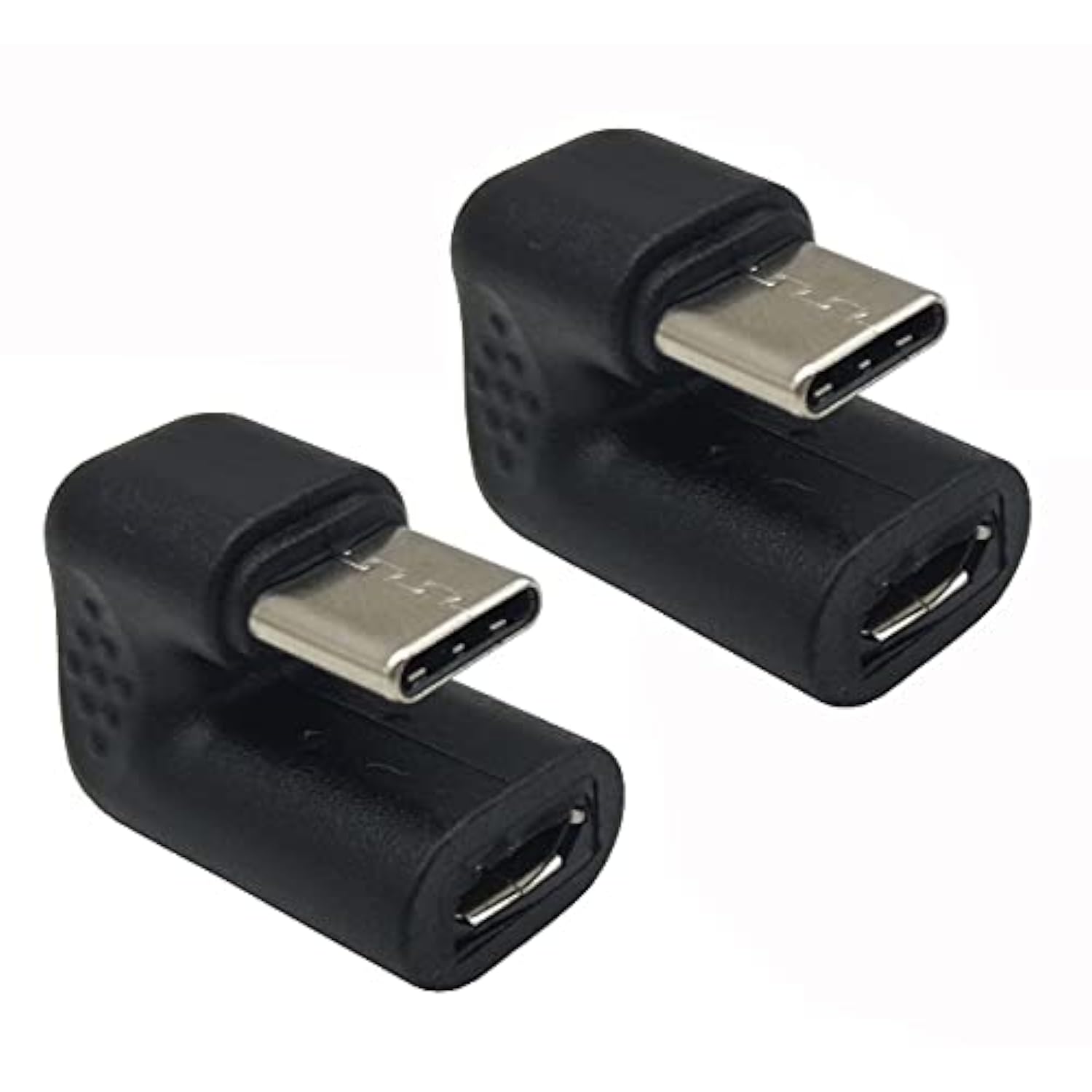 Usb C U Shape Adapter, 180 Degree Usb Type C Male To Usb Micro Female Charging Convertor Adapter For Laptop & Tablet & Mobile Phone [Only Charging](2 Pack)