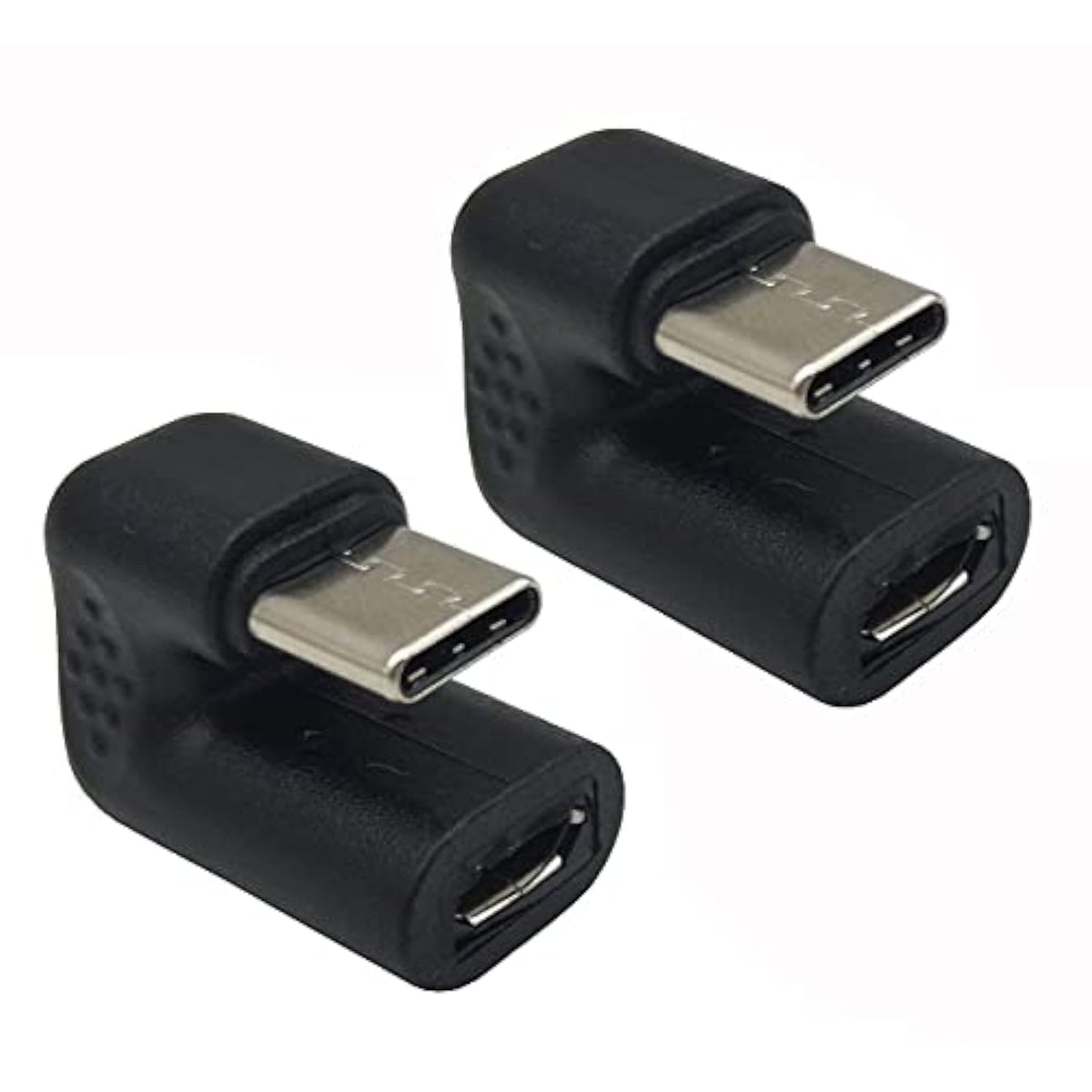 Usb C U Shape Adapter, 180 Degree Usb Type C Male To Usb Micro Female Charging Convertor Adapter For Laptop & Tablet & Mobile Phone [Only Charging](2 Pack)