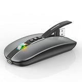 Bluetooth Mouse For Laptop,Slim & Silent Wireless Travel Mice Usb C Rechargeab