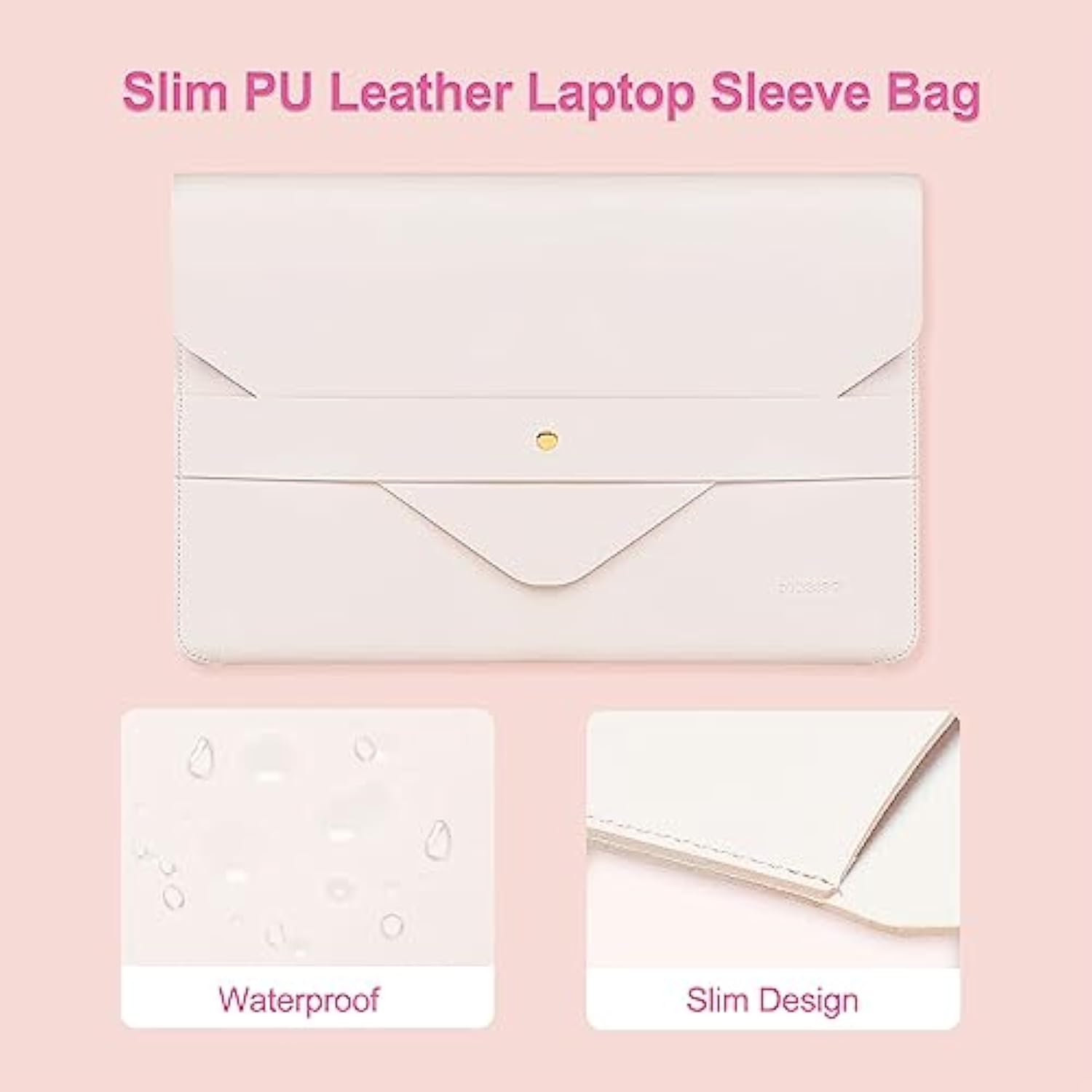 MOSISO Laptop Sleeve Bag Compatible with MacBook Air/Pro 13 inch, 13-13.3 inch Notebook, Compatible with MacBook Pro 14 inch 2025-2021 M4 M3 M2 M1 with Small Case&Mouse Pad&Cable Organizer, Beige