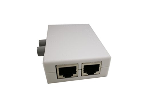 Rj45 Splitter Selector Switch, 2 Ports Network Switch Splitter Selector Hub 2-In 1-Out Or 1-In 2-Out 100M T 2-Way Rj45 Ethernet Network Push Button Metal Mini Switch Box