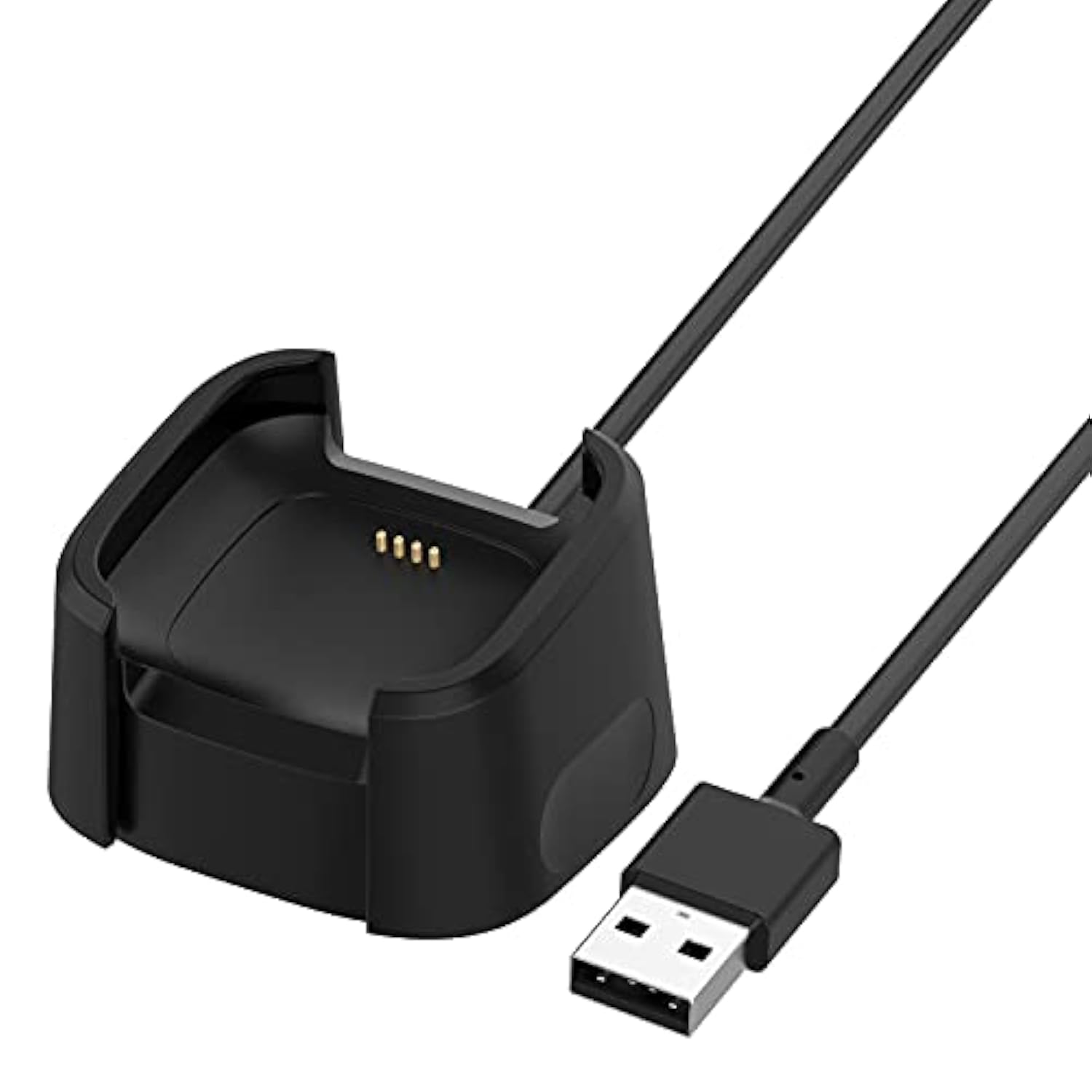 3.3Ft USB Charger for Fitbit Versa 2 Smartwatch Anti-Slip Stand
