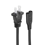 8.2Ft Power Cord Replacement For Samsung 24" 32" 40" 43" 48" 49" 50" 55" 60" 65" 75" Inch Lcd Hd Smart 4K Curved Tv Ac 2 Prong Figure 8 Power Cord Supply Cable