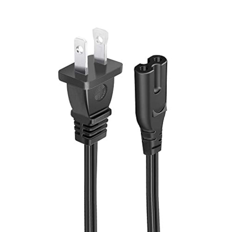 8.2Ft Power Cord Replacement For Samsung 24" 32" 40" 43" 48" 49" 50" 55" 60" 65" 75" Inch Lcd Hd Smart 4K Curved Tv Ac 2 Prong Figure 8 Power Cord Supply Cable