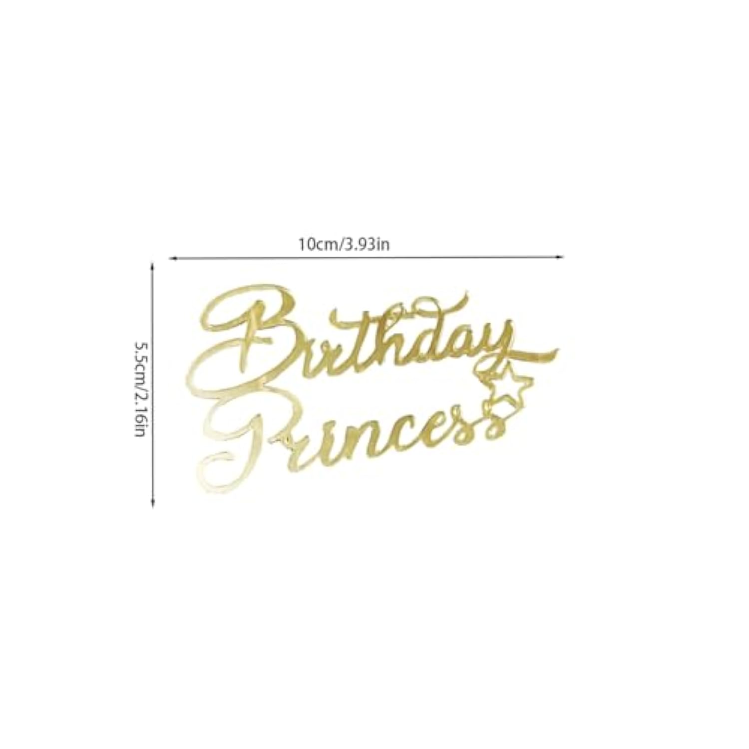 Birthday Princess Cake Topper Queen Cupcake Toppers Acrylic Golden Queen Birthday Cake Toppers Decoration For Wedding Anniversary Engagement Bridal Shower Princess Party Decorations