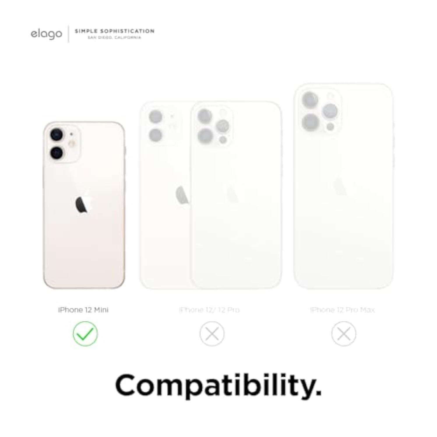 elago Compatible with iPhone 12 Mini Case, Liquid Silicone, Full Body Protective Cover, Shockproof, Slim Fit, Anti-Scratch Soft Microfiber Lining, 5.4 inch (Purple)