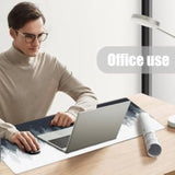 Gaming Mouse Mat Forest Background Pattern Xxl Xl Large Mouse Mat Long Extended Mouse Pad Desk Mat Nonslip Rubber Mice Pads Stitched Edges Thin Pad (31.5 X 11.8 X 0.12 Inches) Tree