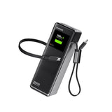 Laptop Power Bank 25000mAh, HyperTower 170W Total Fast Charging Portable Charger, 100W USB-C Power Bank with Built-in Cables, High Capacity Travel