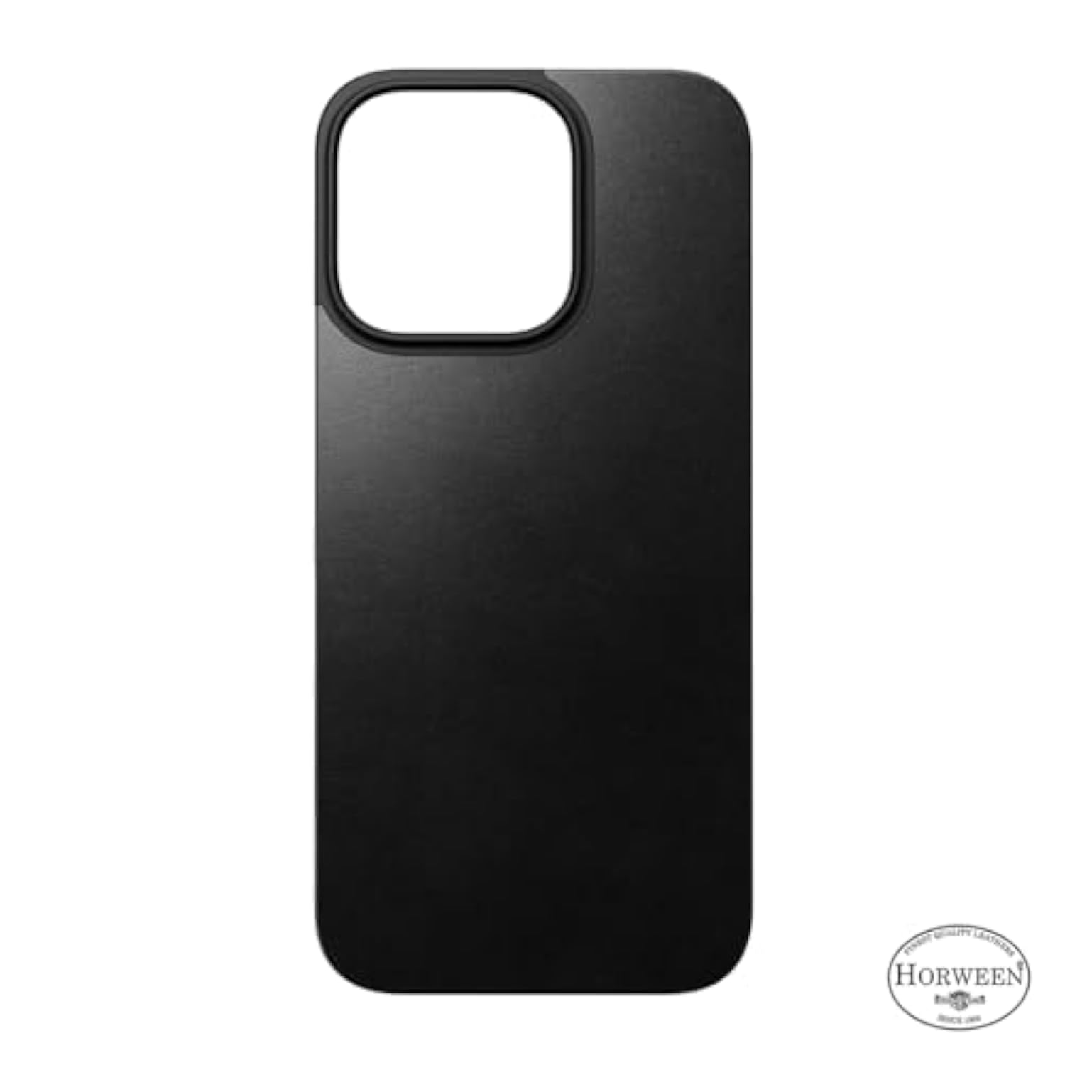 NOMAD iPhone 16 Pro Max Case Magnetic Leather iPhone Case Back - Black Horween iPhone 16 Pro Max Leather Case