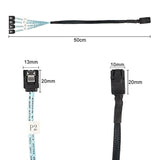 Hd Mini Sas Sff-8643 To Sata Cable, Sff-8643 Host To 4X Sata Target Cable Comp