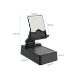 Birthday Gifts For Men,Cell Phone Stand With Wireless Bluetooth Speaker And Antislip Base Hd Surround Sound For Home With Bluetooth Speaker For Desk Compatible With Iphone,Ipad (Black)