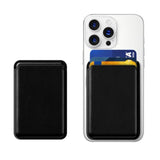 Magnetic Leather Wallet for iPhone 15/14/13/12, RFID 3-Card Holder - White