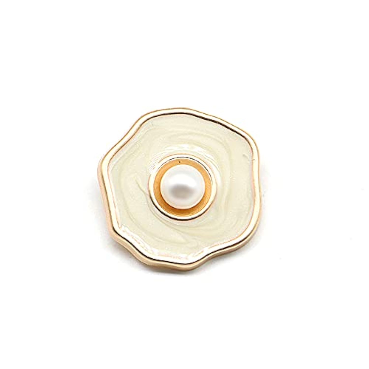 Irregular Shape Enamel Sewing Shank Buttons 20 Pcs - 18Mm, 23/32"