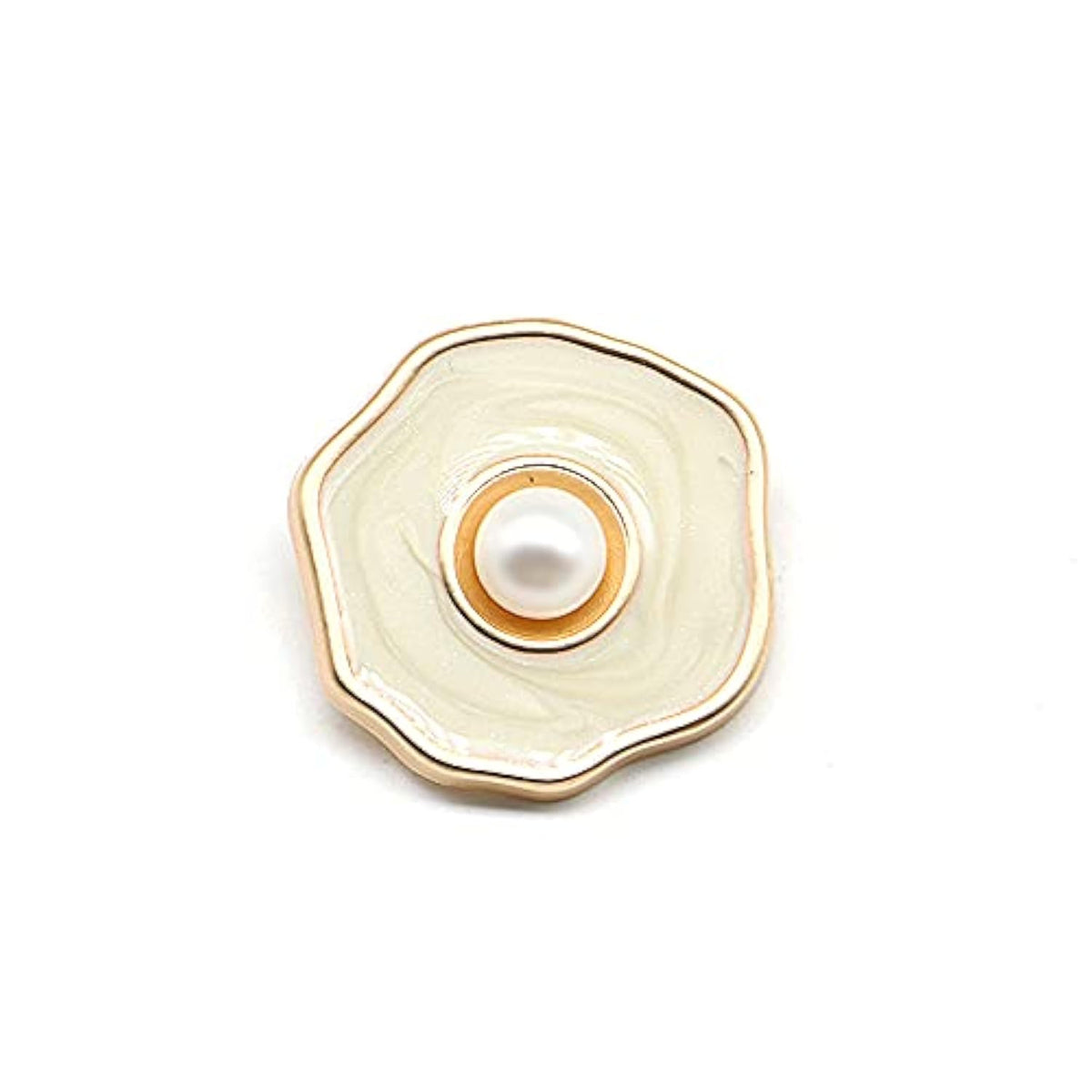 Irregular Shape Enamel Sewing Shank Buttons 20 Pcs - 18Mm, 23/32"