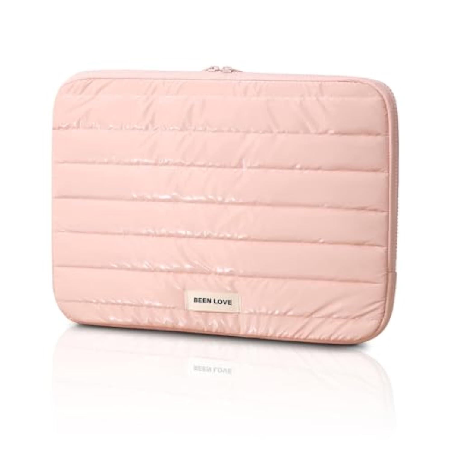 Laptop Sleeve Bag 15 Inch, Fashion Waterproof Puffy Soft Laptop Carrying Case For Macbook Air Pro 15 Inch, Dell, Asus, Hp 15 Inch Laptop Device- Pink
