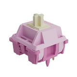 V3 Creamy Purple Pro Keyboard Switch For Mechanical Gaming Keyboard, 5-Pin 30Gf Tactile Switches Pre-Lubed Key Switches(45Pcs)