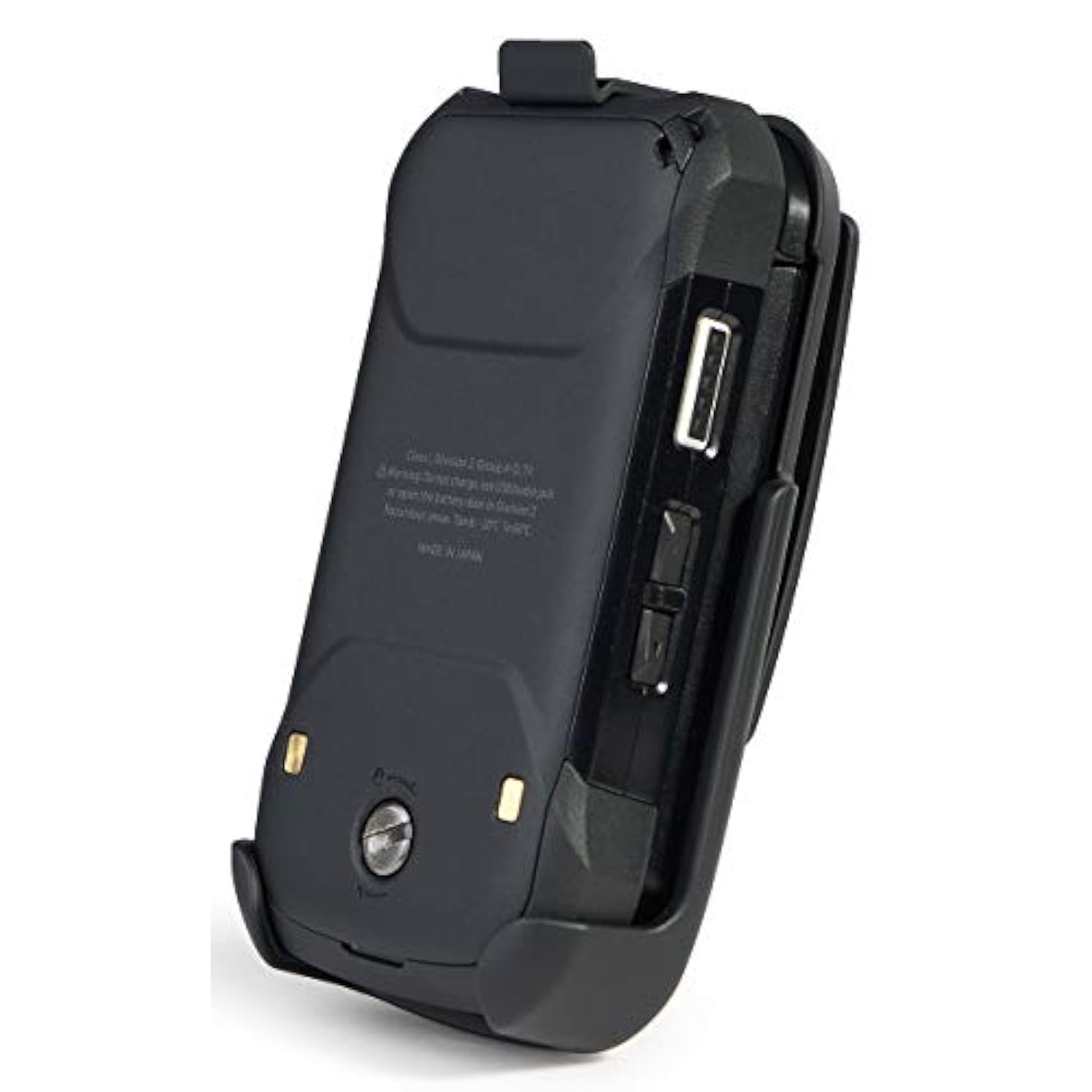 Nakedcellphone Holster For Kyocera Duraxv Extreme, Duraxe Epic, Duraxa Equip, [Rotating/Ratchet] Belt Clip Flip Phone Holder Case For Verizon E4810 E4811, At&T Firstnet E4830, Us Cellular E4831, Black