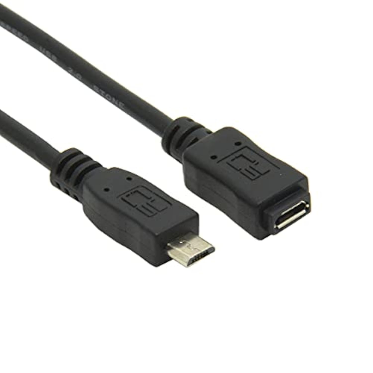 cablecc 5ft Full Pin Connected Micro USB 2.0 Type 5Pin Male to Female Cable fo