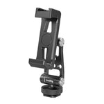 SMALLRIG Universal Metal Phone Support with Cold Shoe Mount, Smartphone Holder Adapter Support Free Adjustment Joints, Phone Tripod Mount for iPhone 16 15 14, for Samsung Galaxy etc. - 4382