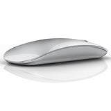 M18 Bluetooth Mouse, Usb C Rechargeable Wireless Mouse, Triple Mode (Dual Bluetooth+Usb) Computer Silent Mice Portable With Usb Receiver And Type C Adapter For Laptop/Macbook/Ipad/Pc - Silver